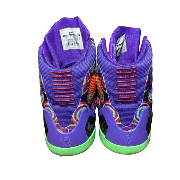Nike Kobe IX 9 Sz 6.5y Women’s Sz 4.5 Youth Purple Pink Orange Green Kobe Bryant - Picture 4 of 6